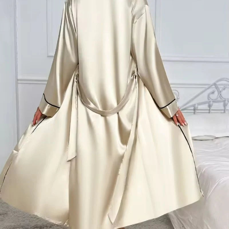 Silk Sleepwear Set with Robe Alice
