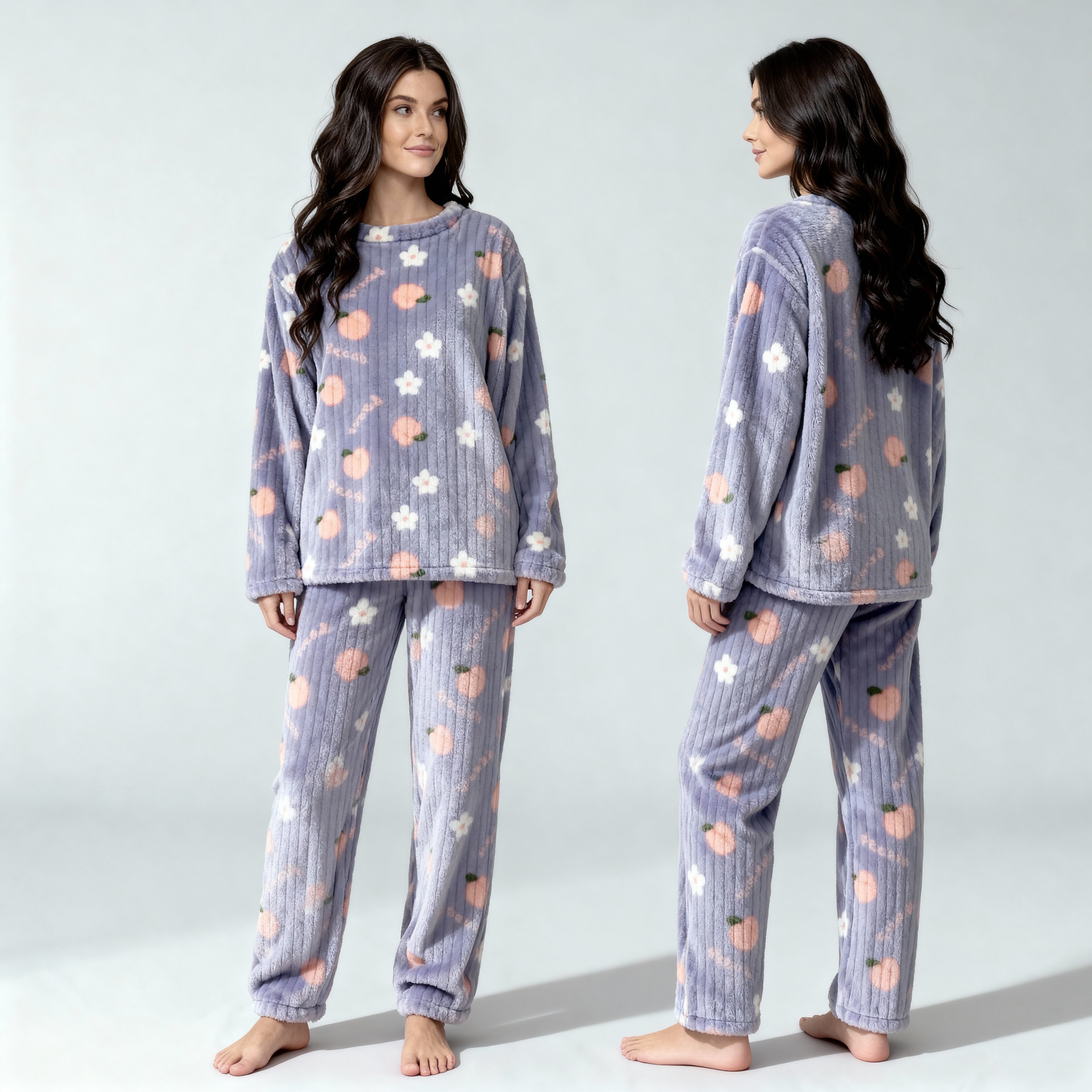 Cozy Coral Fleece Pajama Set
