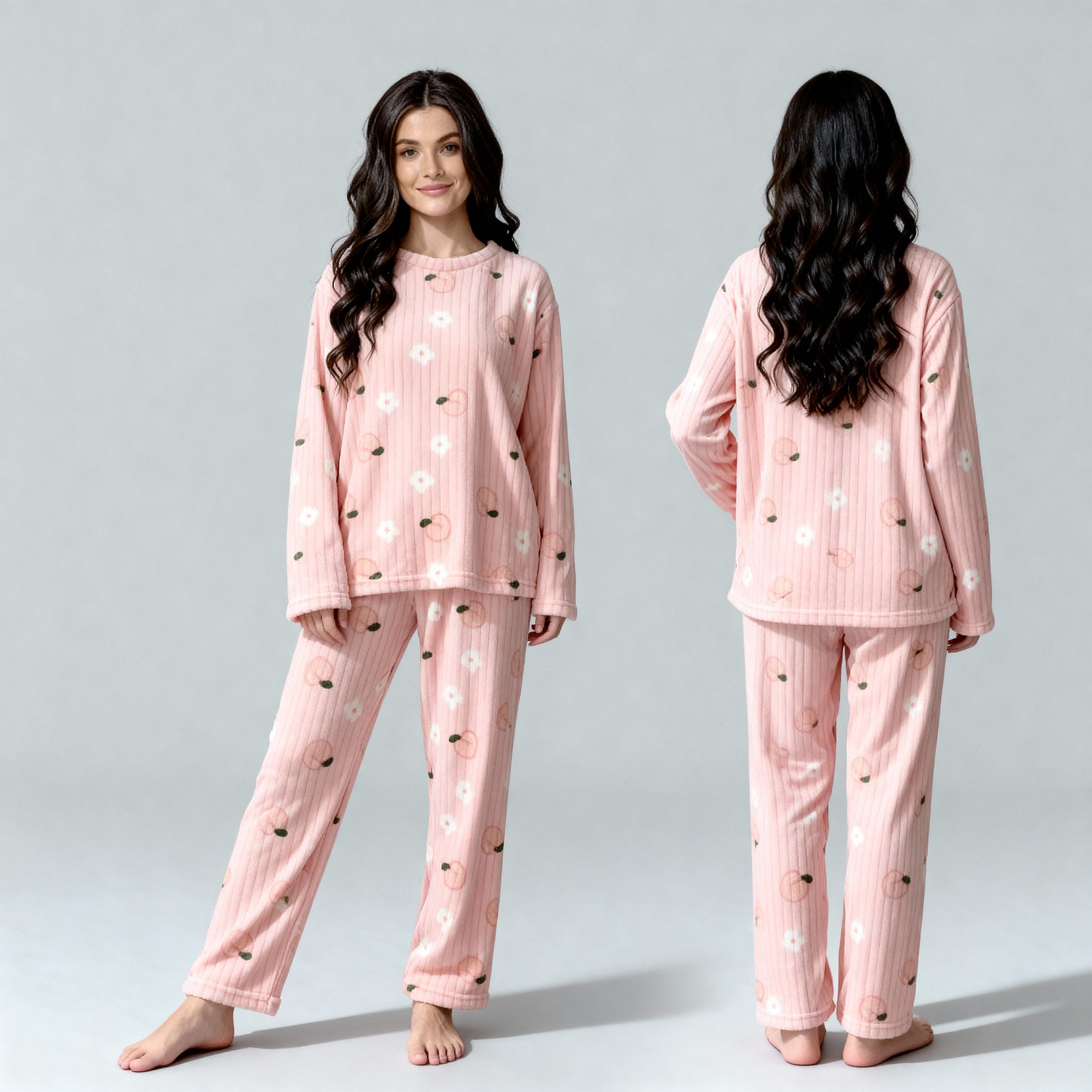 Cozy Coral Fleece Pajama Set